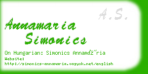 annamaria simonics business card